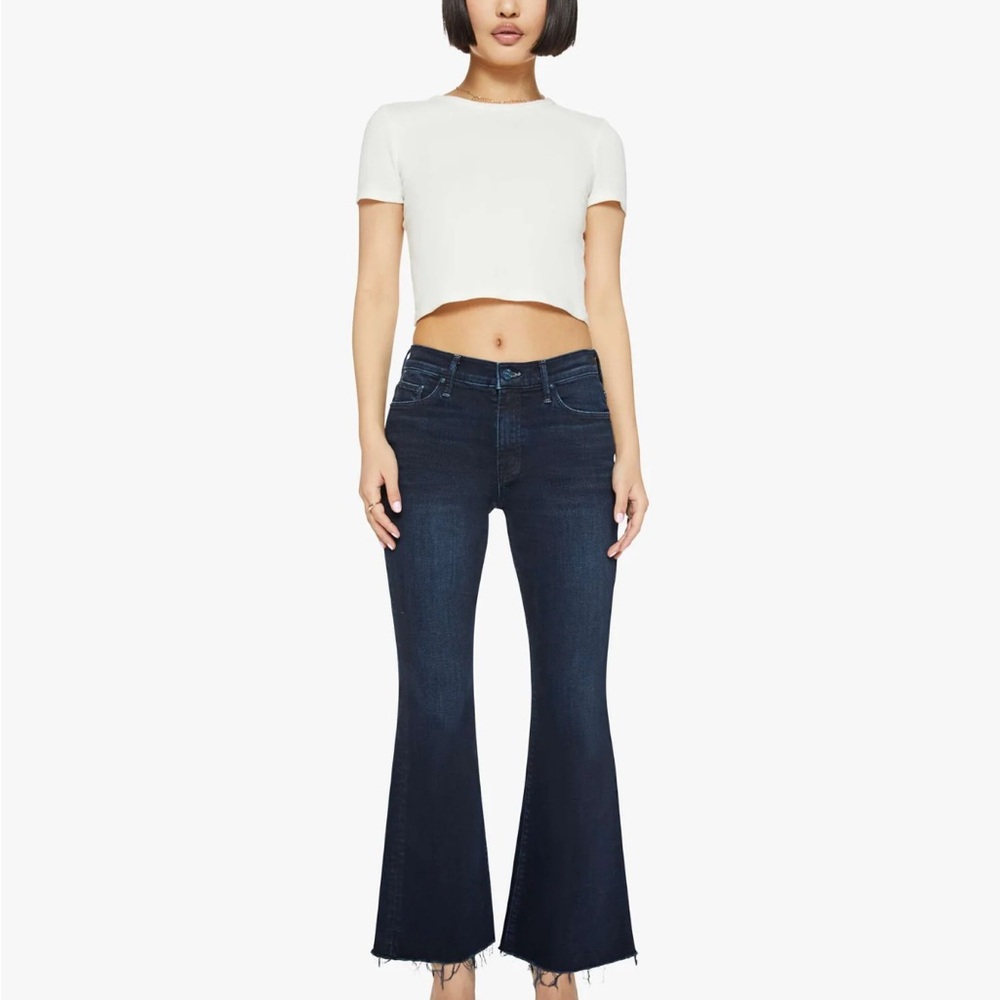MOTHER Lil’ Mother Weekender Fray Flare Leg Jeans
